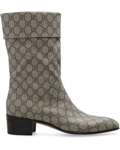 grey gucci boots